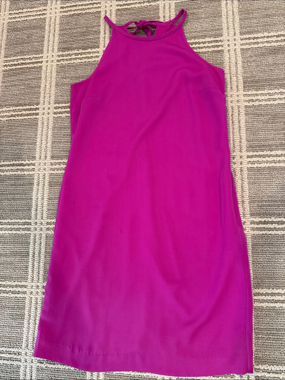 Banana Republic Halter Midi Dress in Fuchsia